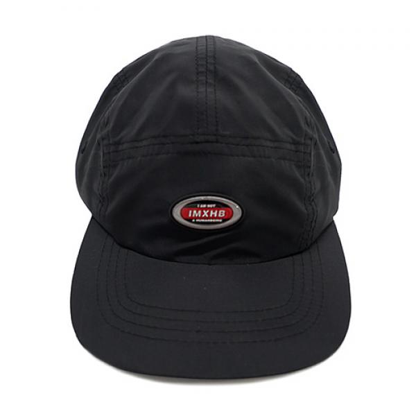 OVAL 5 PANEL HAT-BLACK